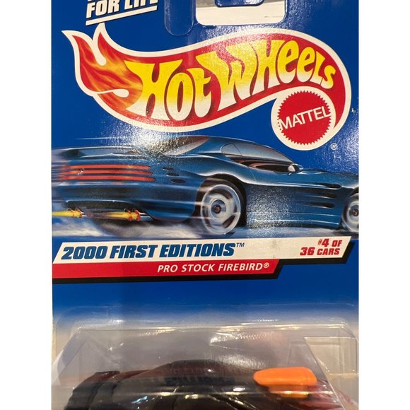 Hot Wheels 2000 First Editions 4 of 36 Collectable Car Pro Stock Firebird Box Da - Picture 9 of 11